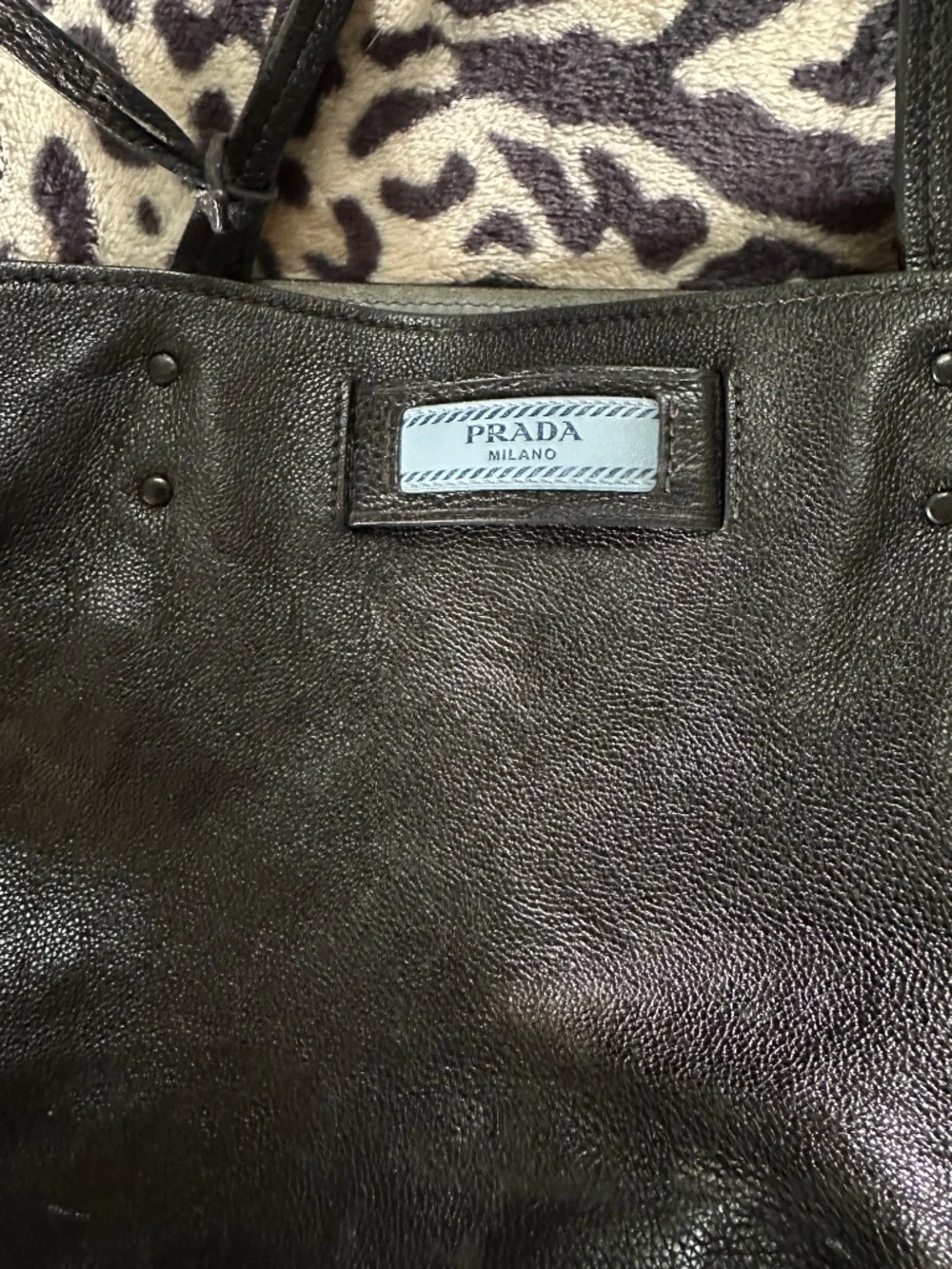 Prada City Calf Etiquette Tote
